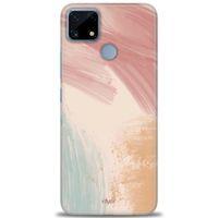 Realme C25s Kılıf HD Baskılı Kılıf - Soft Renkler + Tam Ekran Koruyucu