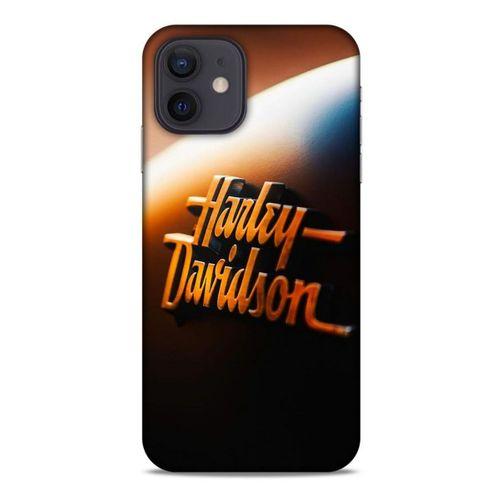 Apple iPhone 12 Uyumlu Kılıf Motorsiklet (47) Crystal Flex Kılıf Harley