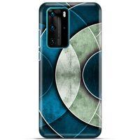 Lopard Huawei P40 Pro Uyumlu Kılıf Soyut Sanat (43) Baskılı Thin Fit Kılıf