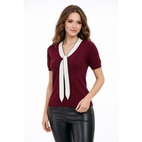 Kadın Triko Kısa Kol Bluz 12935 BGL-ST05310