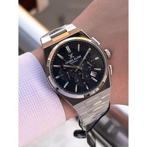 Daniel Klein Erkek Kol Saati 30 Metre Suya Dayanıklı Çelik Kordon + Bileklik Hediyeli VS.BLKT.0658