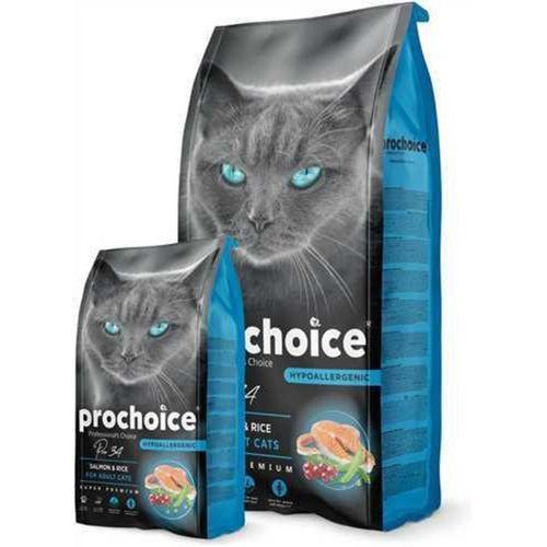 Prochoice Yetişkin Kediler İçin, Hipoalerjenik, Somon Balıklı Ve Pirinçli Kuru Mama 15 kg