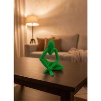 Dekoratif Yeşil İnsan Figürü Modern Masa Ve Raf Süsü