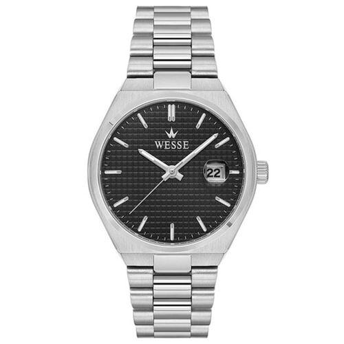 Wesse WWG209501 Quartz Çelik Gri Siyah Kadran 40 mm Erkek Kol Saati