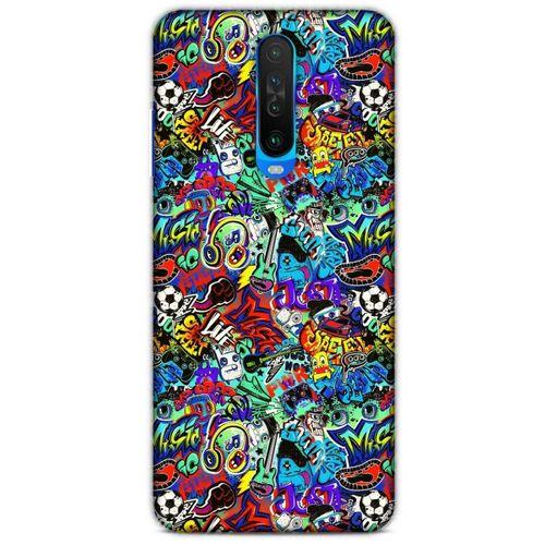 Graffitix (24) Desenli Silikon Kapak Xiaomi Redmi K30 Kılıf