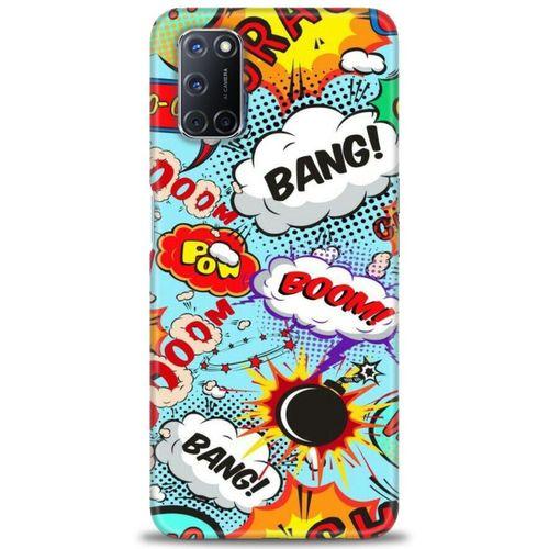 Oppo A92 Kılıf HD Baskılı Kılıf - Bang Boom + Tam Ekran Koruyucu