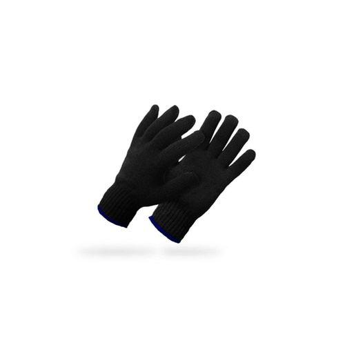 Orta Kalın Siyah Sıcak Tutan Yün Kışlık Kadın Erkek Eldiven Unisex 1 Çift