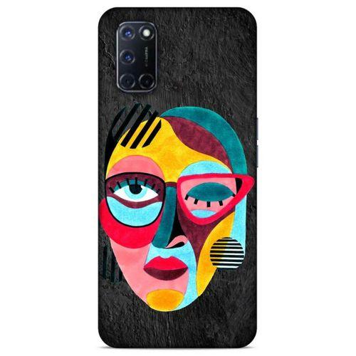 Lopard Oppo A72 Uyumlu Kılıf Sürreal Yüzler ♀ (11) Tam Koruma Baskılı