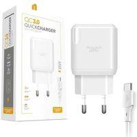 Powerway QCT30 18 Watt 3 Amper Type-C Kablolu Hızlı Şarj Aleti Seti