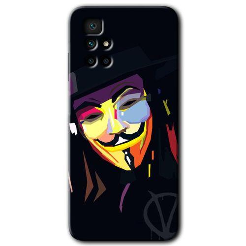 Redmi 10 Kılıf HD Desen Baskılı Arka Kapak - Vendetta