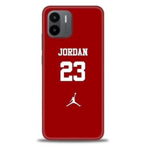 Xiaomi Redmi A1 Kılıf HD Baskılı Kılıf - Jordan Kırmızı + Tam Ekran Koruyucu