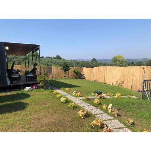 özgazi 1 Metre X 6 Metre Kamış Hasır Bahçe Çiti Gölgelik