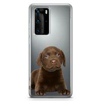 Huawei P40 Pro Kılıf Yavru Labrador Arka Kapak Koruma Desenli Full Koruyucu
