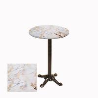 Dockers Bistro Döküm Ayak Çipa Masa - (Werzalit, Wermodin ve Allzalit Tabla 70 cm çap) - Gold