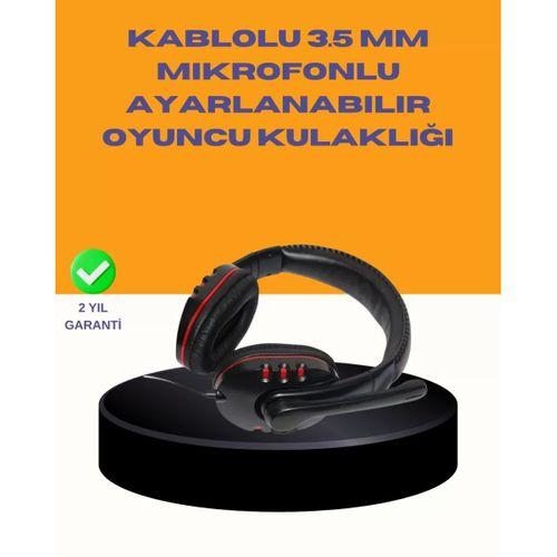 Kırmızı Kulaklığı Bilgisayar Uyumlu Stereo Yüksek Ses Kaliteli