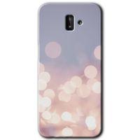 Potkal Hediye Fabrikası Samsung Galaxy J8 Kılıf HD Desen Baskılı Arka Kapak - Blur Lights