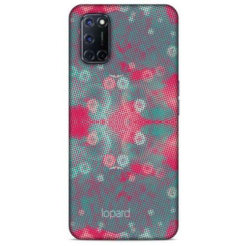 Oppo A92 Kılıf Pastel Renkler (48) Bumper Kılıf Pembe Yeşil