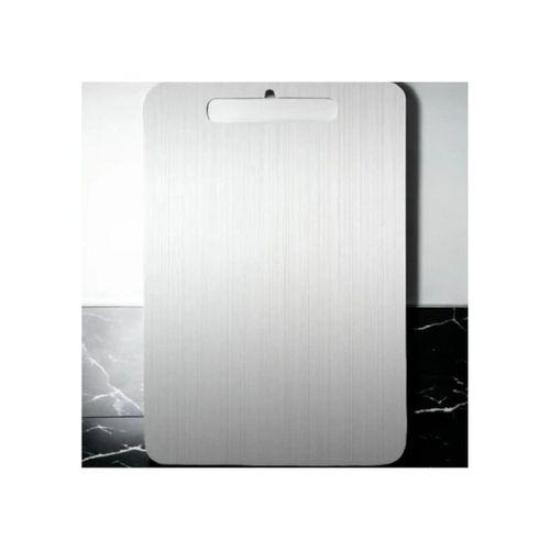 İnci Çelik 304 Paslanmaz Çelik Kesme Tahtası Antibakteriyel Pano Orta 32,5 x 24,5 Cm