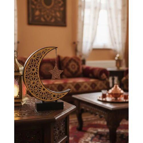 3d Hilal Yıldız Süs 23x23 Cm Ev Ve Ofis İçin Şık Aksesuar