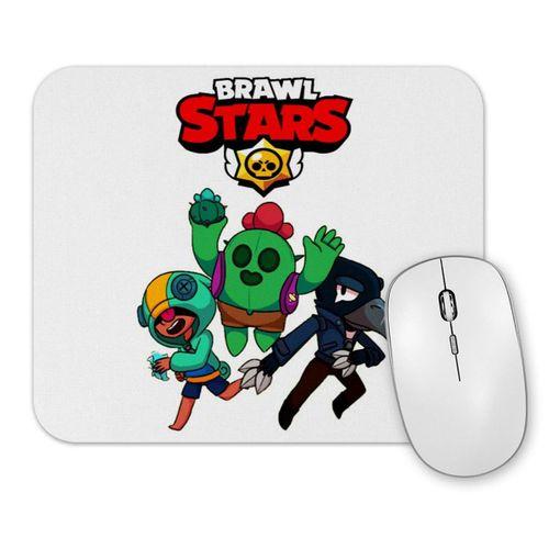 Leon Spike and Crow  Brawl Stars Mouse Pad
