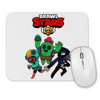 Leon Spike and Crow  Brawl Stars Mouse Pad
