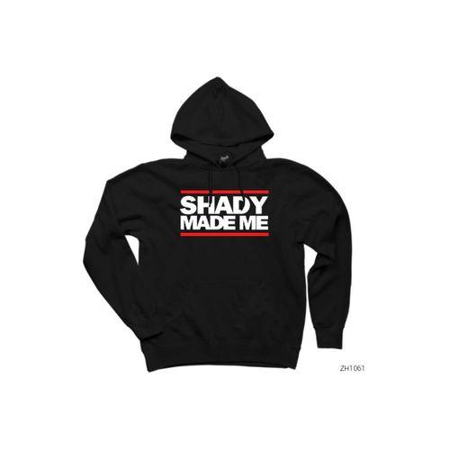 Eminem Shady Made Me Siyah Kapşonlu Sweatshirt Hoodie