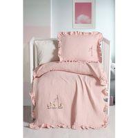 Kanz 4 Kat Hand Made Fırfırlı Müslin Örtü Seti Knz-020 Pudra