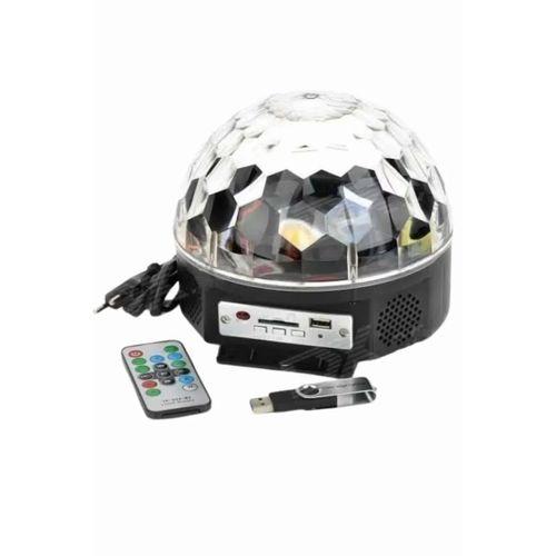 Disko Topu Renkli Işıklı Lazer Parti Bluetooth Bağlantılı Led Küre