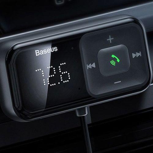 Baseus T typed S-16 FM Transmitter Bluetooth Dual Usb Araç şarj A