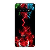 Samsung Galaxy S10 Plus Uyumlu Kılıf Azarbaijan (12) Koruyucu Silikon Azerbaycan Türk Bayrakları