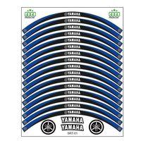 YAMAHA Yamaha Mavi Siyah Uyumlu Reflektörlü 1 Set Jant Şeridi