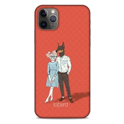 Apple Iphone 11 Pro Max Kılıf FunnyMaX (15) Antişok Kılıf Kırmızı Kedi Köpek