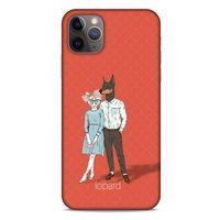 Apple Iphone 11 Pro Max Kılıf FunnyMaX (15) Antişok Kılıf Kırmızı Kedi Köpek