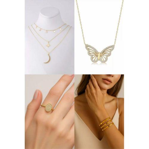 4'Lü Çelik Bijuteri Set -  SNJ-SET4001