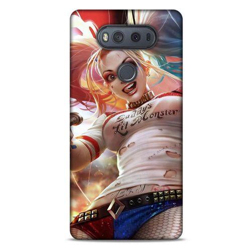 LG K61 Uyumlu Kılıf Harley Quinn (16) Kalın Kılıf Karolina mavisi