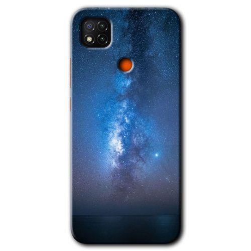 Redmi 9c Kılıf HD Desen Baskılı Arka Kapak - Samanyolu + Kırılmaz Cam