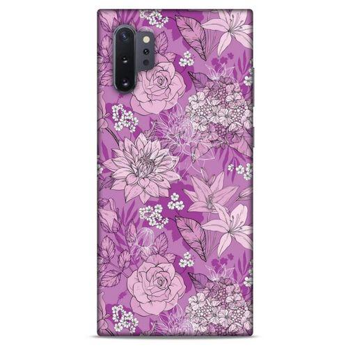 Samsung Galaxy Note 10 Plus Uyumlu Kılıf Pembe Delisi (8) Baskılı Kılıf Çiçek