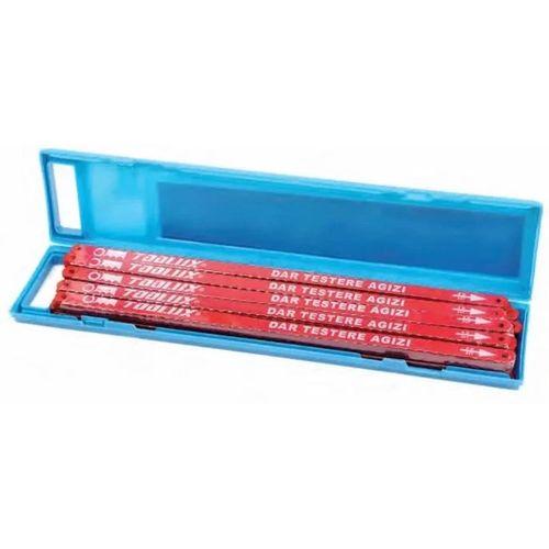 Dar Demir Testere Ağzı Çift Taraflı - 10 Adet