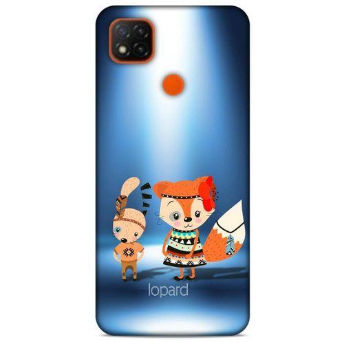 Xiaomi Redmi 9C Kılıf FunnyMaX (1) Kılıfı Mavi Beyaz