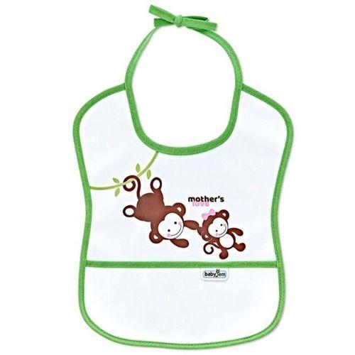 Babyjem BabyJem Poli Muşamba Küçük Mama Önlüğü 030 Yeşil