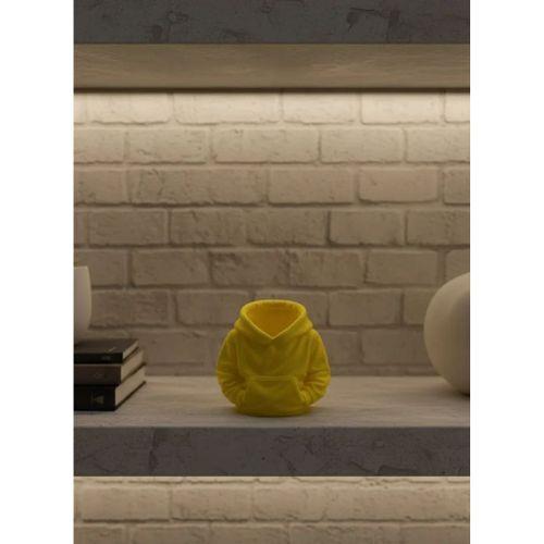 Dekoratif Sarı Hoodie Kalemlik 10x10 Cm