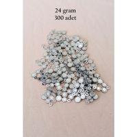 Oya Abiye Bileklik Kolye Pleksi Metalik Plastik Pul Gümüş Renk 24 gram 300 adet - BNC560