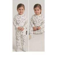 2-3-4-5 Yaş Kalp Baskılı Penye Çocuk Takımı