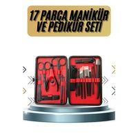 17 Parça Manikür Pedikür Seti El Ayak Bakım Seti Tırnak Makası Törpü