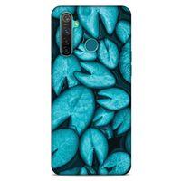 Lopard Oppo Realme 5 Pro Uyumlu Kılıf Bahar (36) Glitter Kılıf Turkuaz
