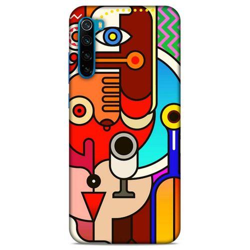 Lopard Xiaomi Redmi Note 8T Uyumlu Kılıf Soyut Sanat (8) Desenli Baskılı Kılıf