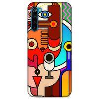 Lopard Xiaomi Redmi Note 8T Uyumlu Kılıf Soyut Sanat (8) Desenli Baskılı Kılıf