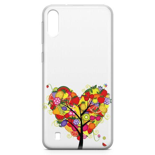 Samsung Galaxy M10 Kılıf Kalp  Meyve Ağacı Arka Kapak Koruma Desenli Full Koruyucu