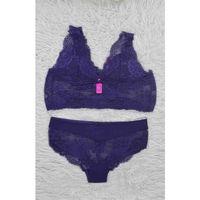 F.K. 410 Kadın Desteksiz Balensiz Dantelli B-Cup Uzun Bralet Takımı