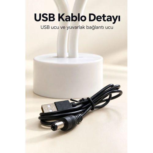Flamingo Led Lamba Pembe Işıklı Usb Ve Pilli